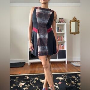 Vince Camuto OOK Color Blocked Dress